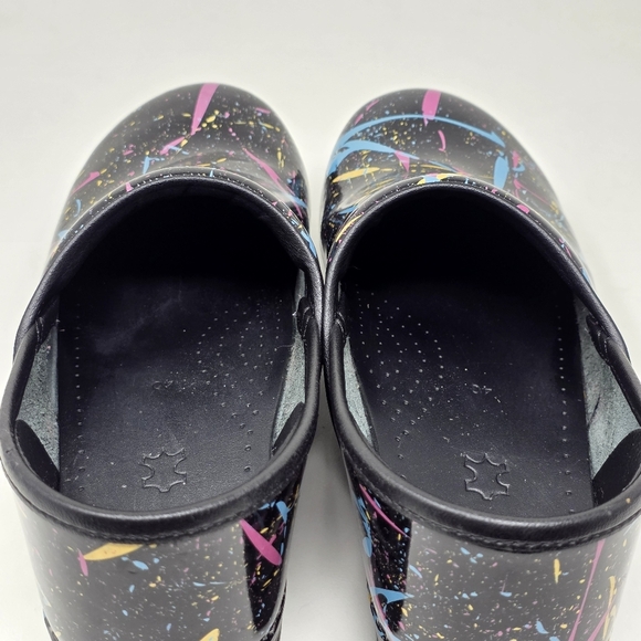 Dansko Womens Multi-Color Paint Splatter Professional Nursing Clogs Size EU 40 - Picture 10 of 12